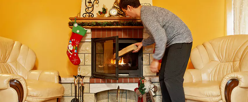 Rusted Metal Fireplace Restoration in South Hill, Washington